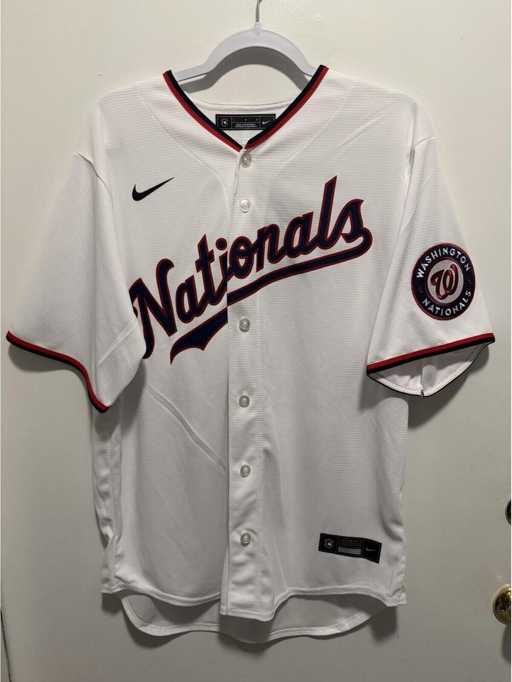 Nike Washington Nationals Home Limited Jersey White Mens Size XL